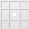 Ekena Millwork Rubik Architectural Grade PVC Contemporary Ceiling Medallion, 26"OD x 3"ID x 9"C x 1"P CMP26RK-03000 - alternate 1